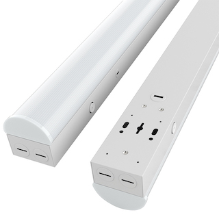 8'LED Lowbay Light 64W 4/5000K - MILKY/CLEAR|Liner low bay|N